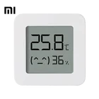 Оригинальный Bluetooth-термометр Xiaomi Mijia 2, беспроводной умный электрический цифровой гигрометр, термометр, работает с приложением Mijia