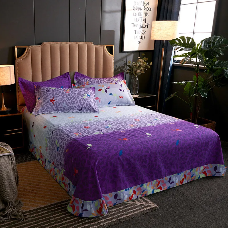 100% хлопок уплотненная шлифовальная простыня для матраса защитная крышка плоская