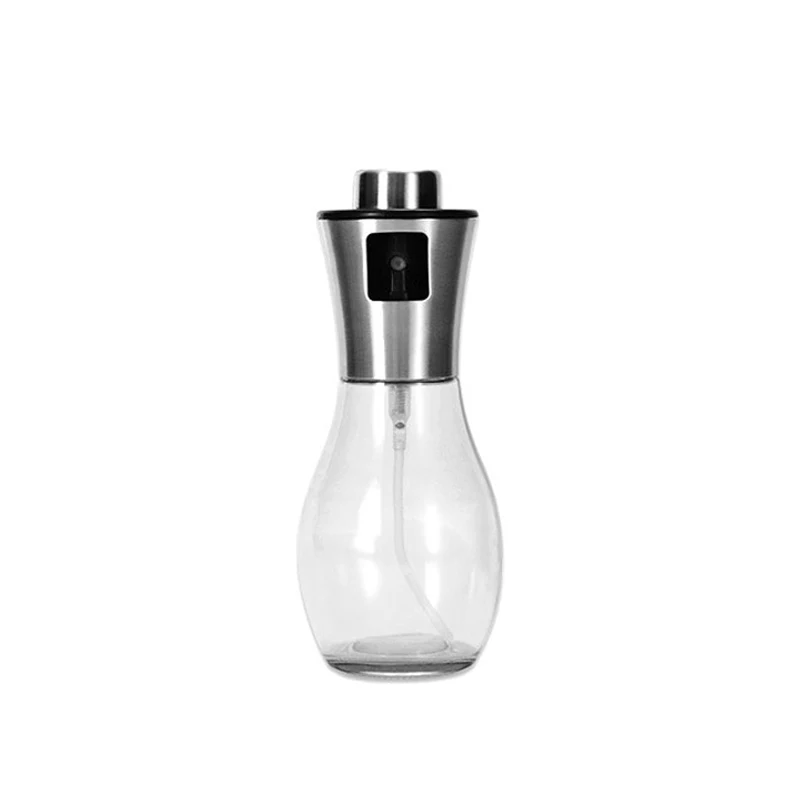Оранжевый Распылитель оливкового масла для приготовления пищи, барбекю, салата, выпечки, гриля, жарки и жарки, 200 мл и 100 мл - Цвет: Оранжевый