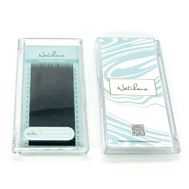 Натуральные накладные ресницы NATUHANA оптовая продажа 20 коробок/Лот 16 рядов Корея