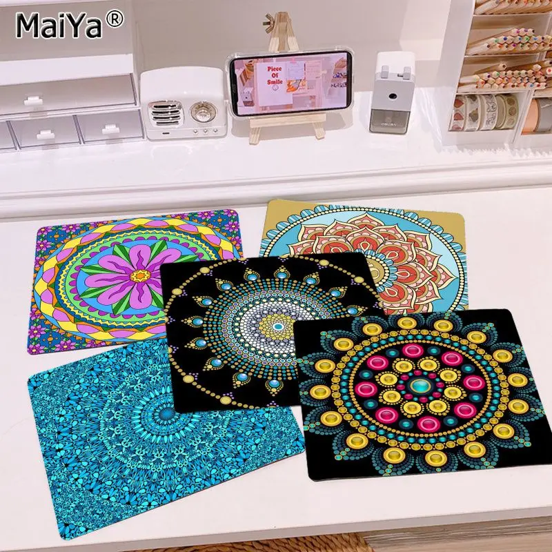 MaiYa новый дизайн фиолетовый Мандала flowern игровые коврики коврик для мыши Гладкий