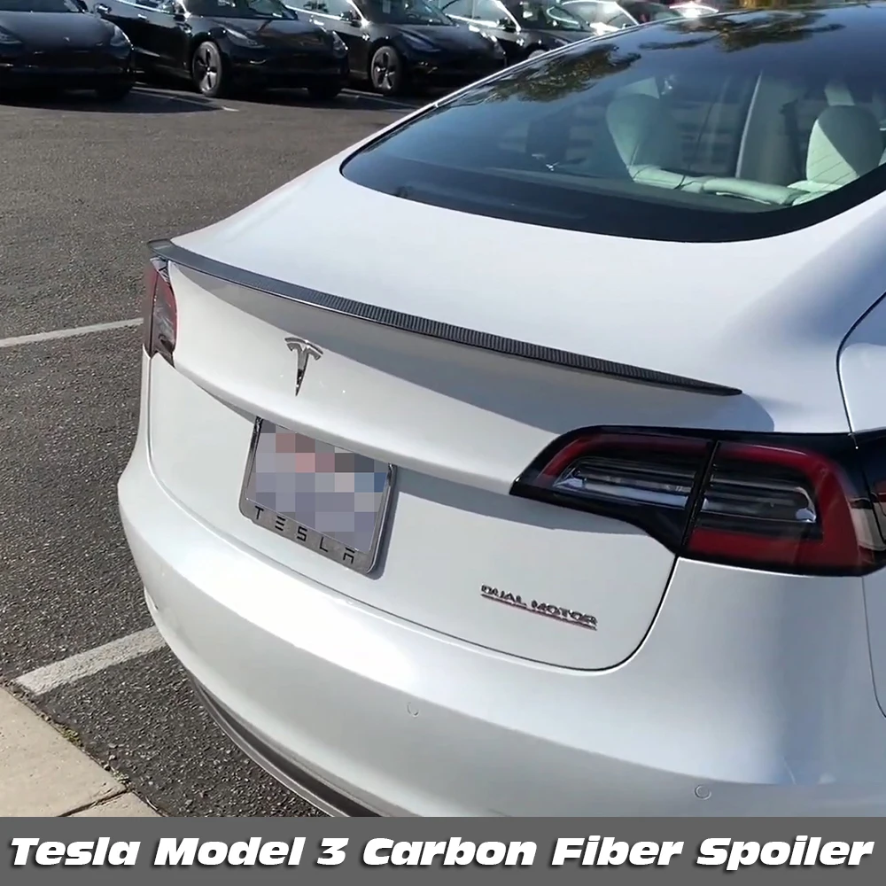 Для TESLA Производительность Модель 3 спойлер Стандартный диапазон модель запас