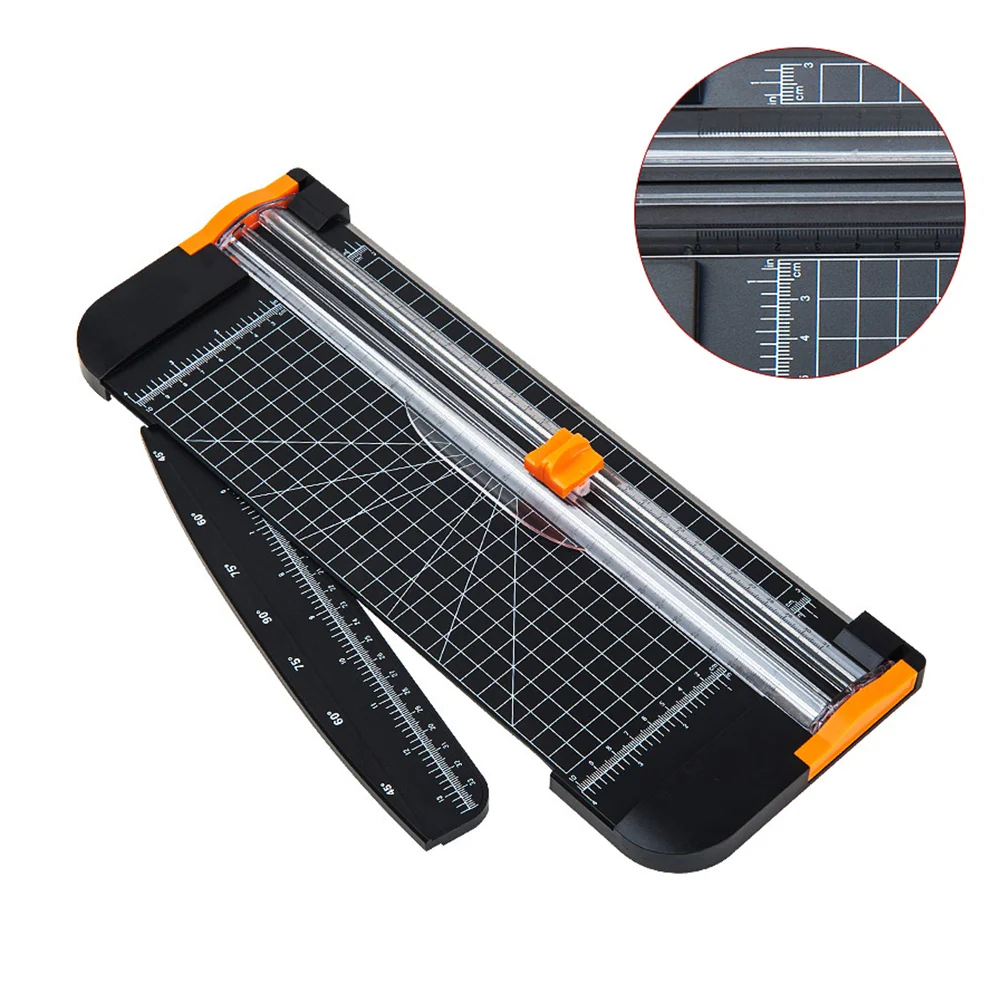 

A4 Paper Trimmer Guillotine Paper Cutter Slide Ruler Design 909-5 (Black)