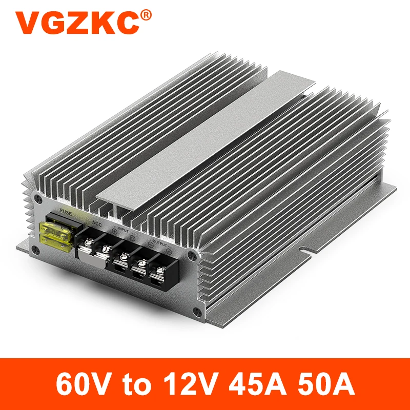 

VGZKC 48V60V to 12V DC regulated converter 40-72V to 12V step-down power module DC-DC transformer