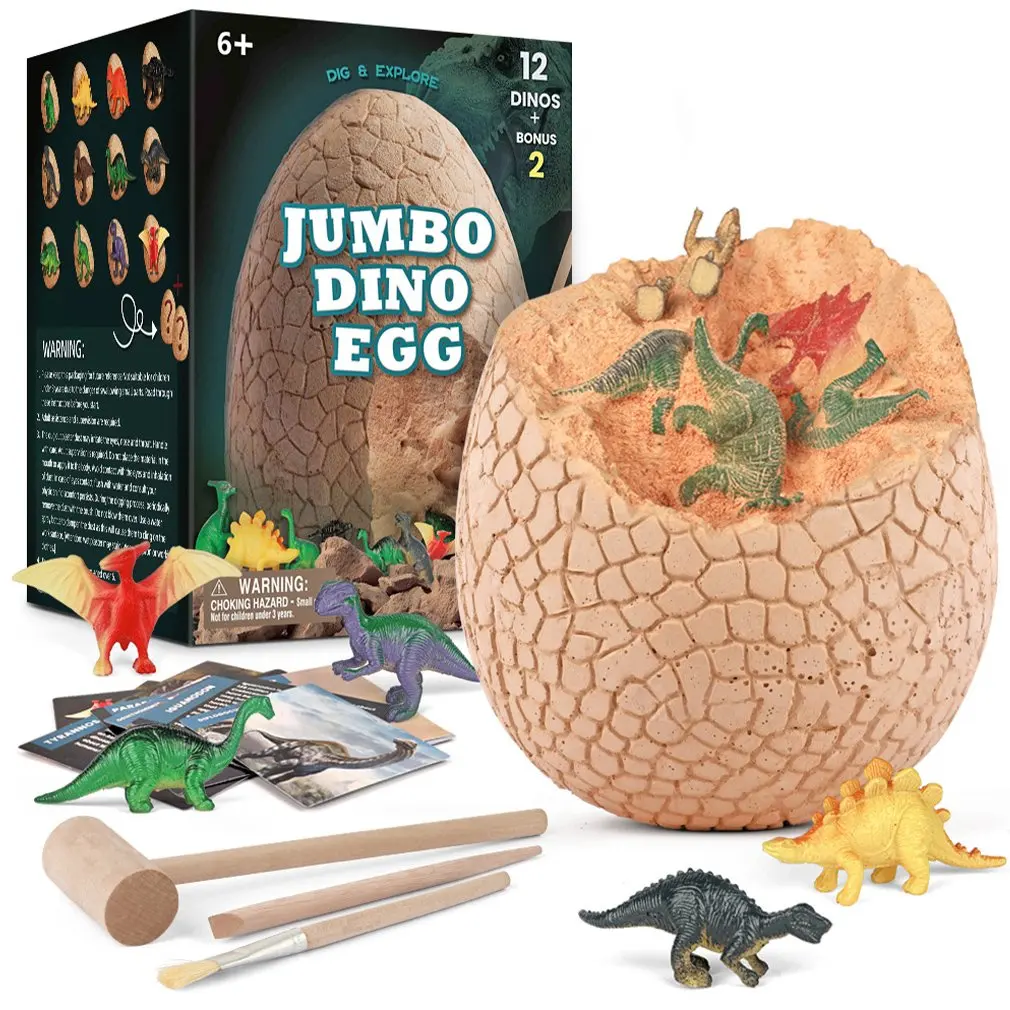 

Dinosaur Egg Toy Set Giant Dinosaur Egg Educational Archaeological Excavation Set Dinosaurs Egg Model Scientific Toys For Kids