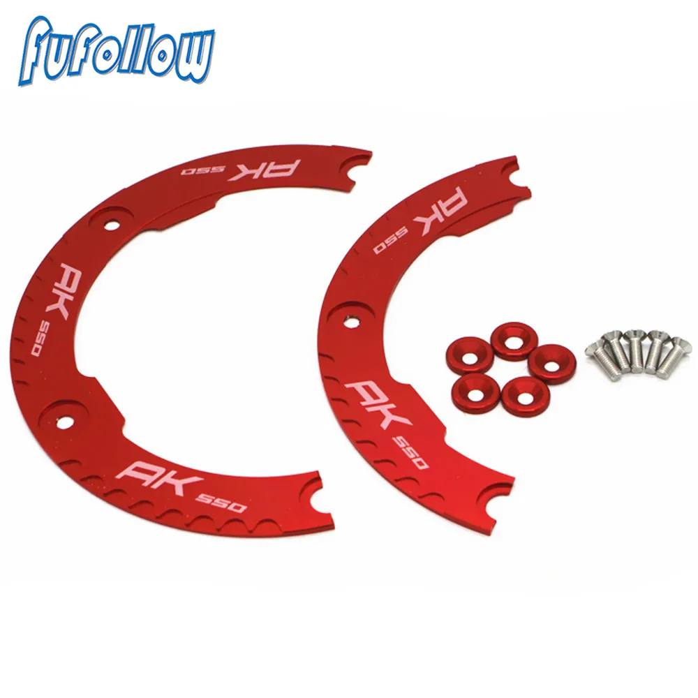 

AK550 logo Accessories Motorcycle Aluminum Transmission Belt Pulley Protective Cover For KYMCO ak550 AK 550 2017 2018 2019 2020