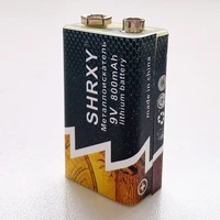 800ma micro usb 9v li ion rechargeable battery 6f22 9v li ion lithium battery for metal detector