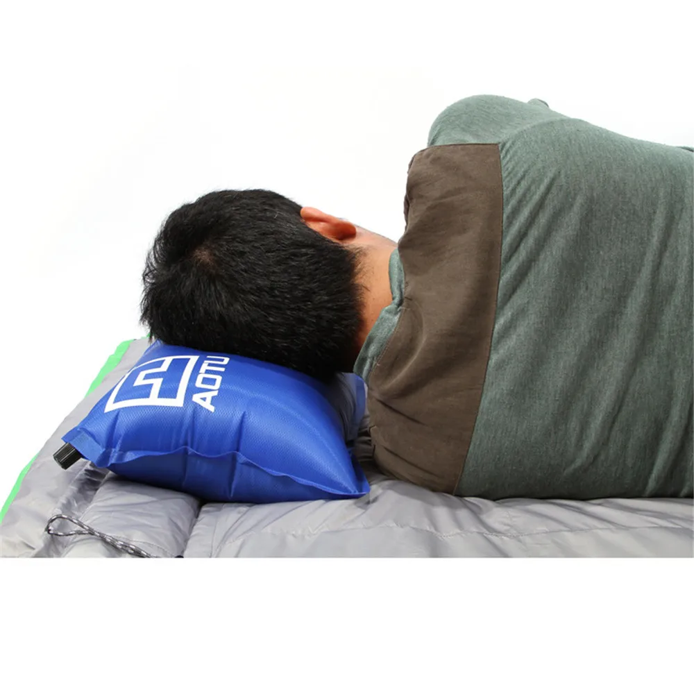 Надувная подушка для кемпинга Подушка сна с автоматическим надуванием легко