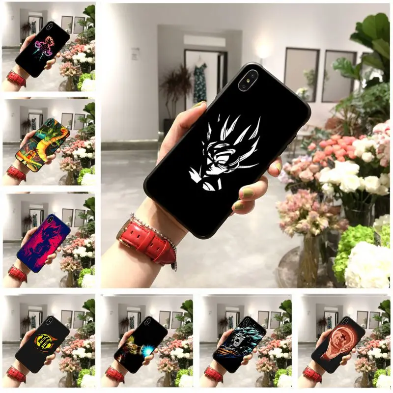 Чехол для телефона DRAGON BALL Z Super Saiyan God Son Goku черный мягкий чехол из ТПУ iPhone 11 pro XS MAX 8 7