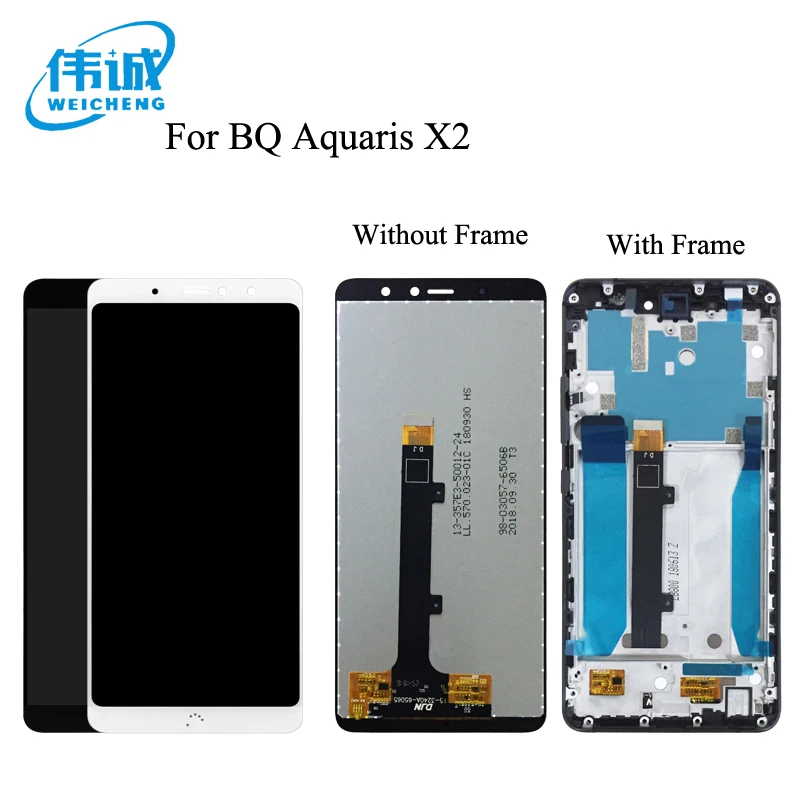 ЖК-дисплей для BQ Aquaris X2 / Pro кодирующий преобразователь сенсорного экрана в сборе
