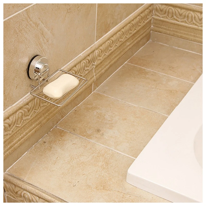 Супер мощный вакуумный всасывающий держатель из нержавеющей стали для мыльницы