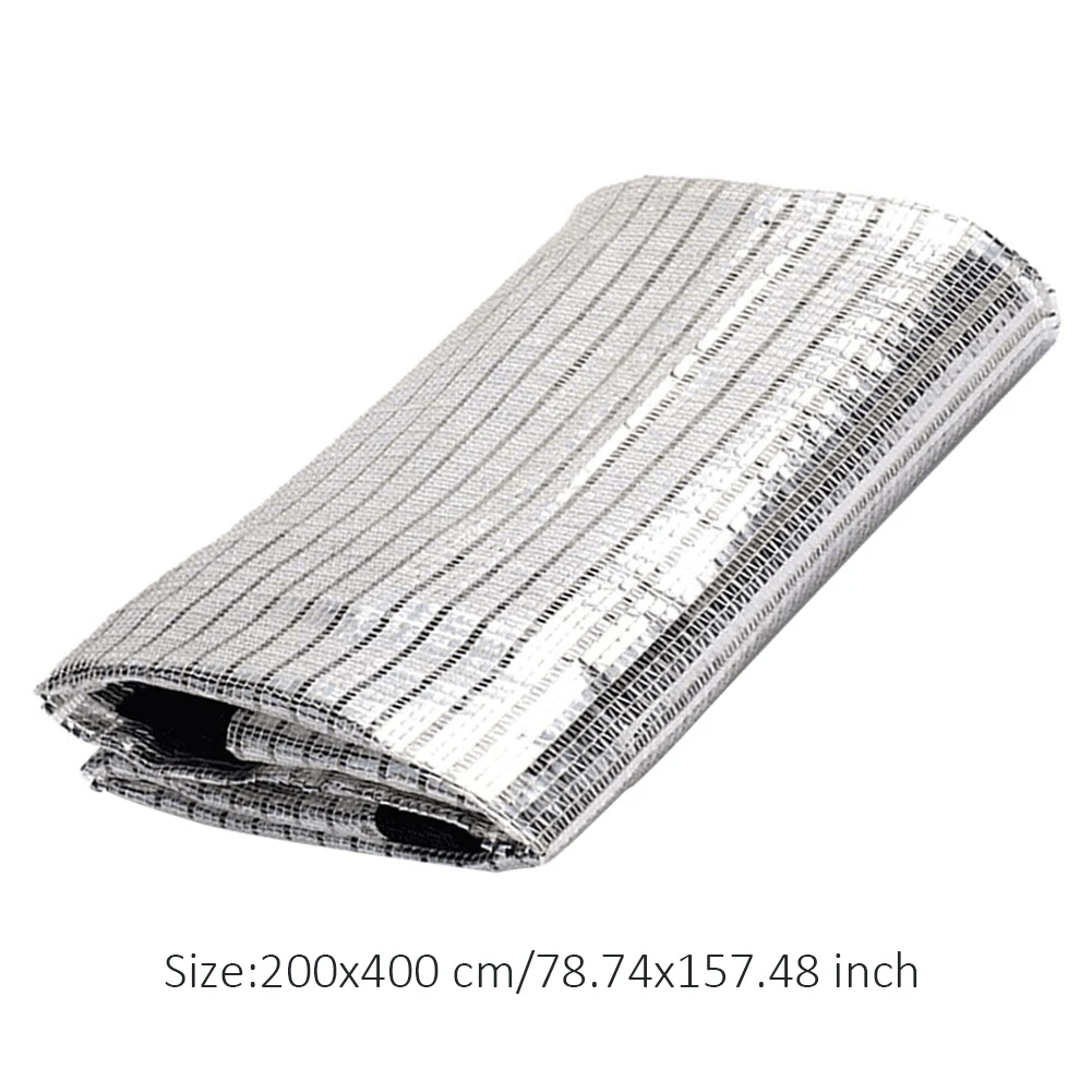 

Sun Shade Cloth Aluminum Foil Shading Net Resis Shade Cloth For Garden Patio Flower Fruits Plant 75%UV Protection Shelter