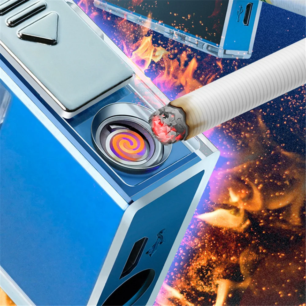 DIY Smoking Filter Capsule Box Cigarette Explosion Bead Pusher With Lighter Upgrade Pop-up Smoke Ice Beads for Tobacco Holder | Дом и сад