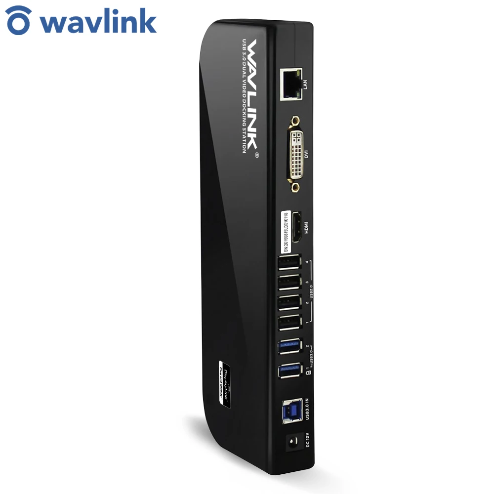 Wavlink USB 3 0 Универсальная док-станция для ноутбука двойная видео Поддержка Dvi/Hdmi/Vga к