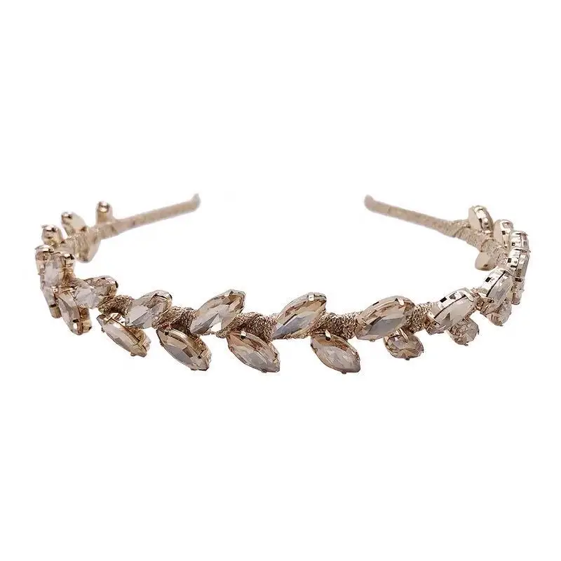 

Baroque Full Crystal Luxury Beaded Hair Bands For Women Colorful Shiny Headband Hair Hoop Retro Fashion Hair Accessories