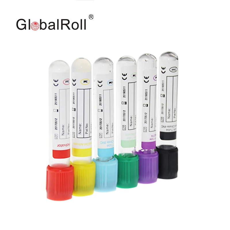 

13*100mm 5ml 6ml ce glass yellow cap top glass separate gel clot activator vacuum vacutainer blood test tubes