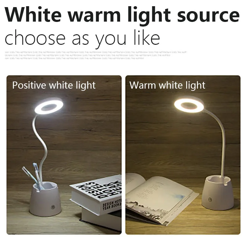 Настольная лампа 8 Вт LED DC5V светодиодный сенсорный выключатель для чтения зарядка
