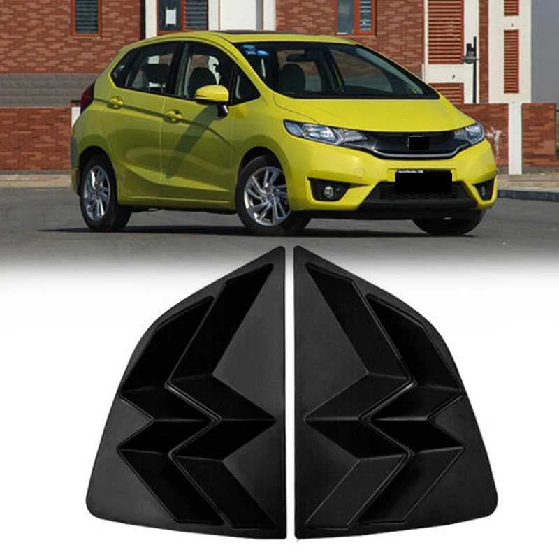 

Car Matte Black Side Window Louver Shutter Cover Trim for Honda Fit Jazz 2014-2020