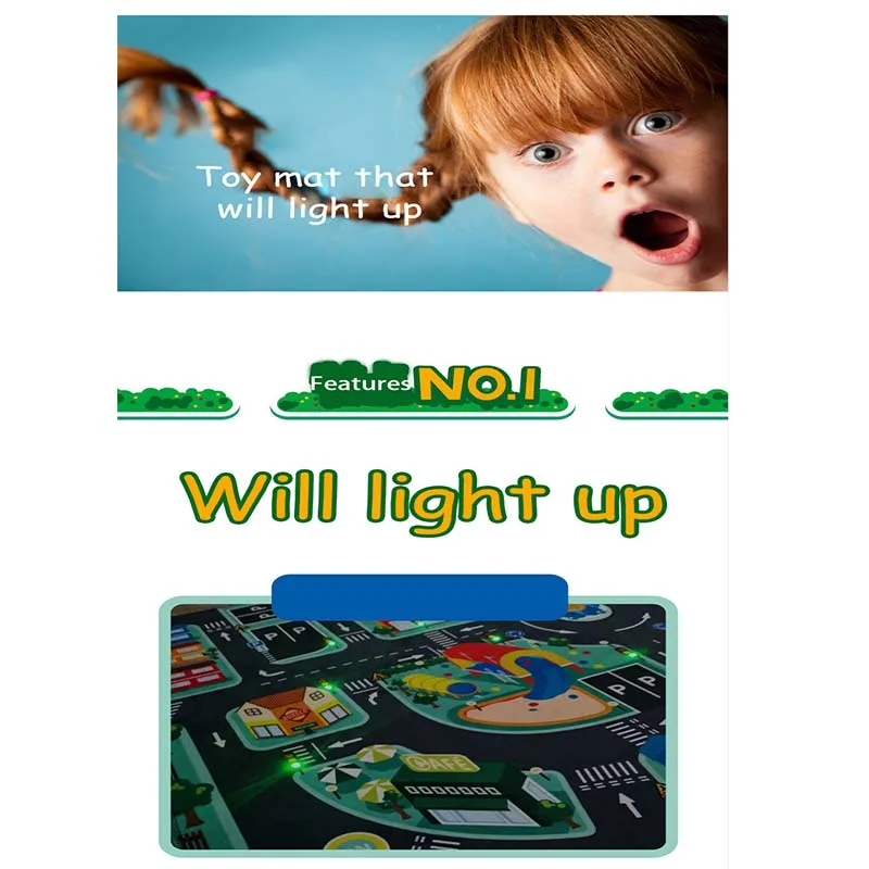 Продажа Детский коврик для игры Bubble Kiss 2021, со светодиодной зажигалкой Скидка Детский коврик для игры Bubble Kiss 2021, со светодиодной зажигалкой