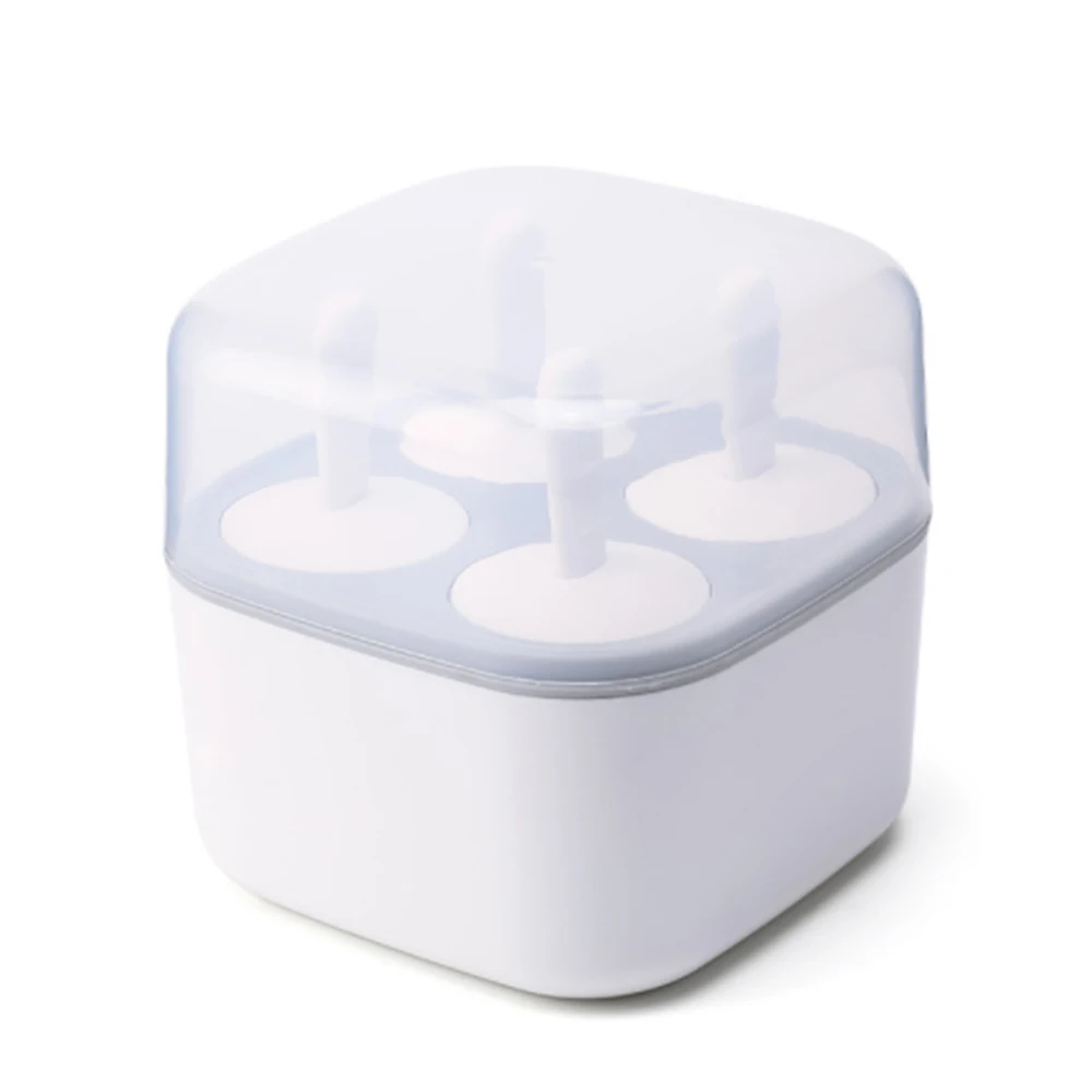 

Home Ice Cream Mold Popsicle DIY Tool Silicone 4-hole Ice Mold Children Dessert Ice Cream Mold Kitchen Tools DIY Ice Cream