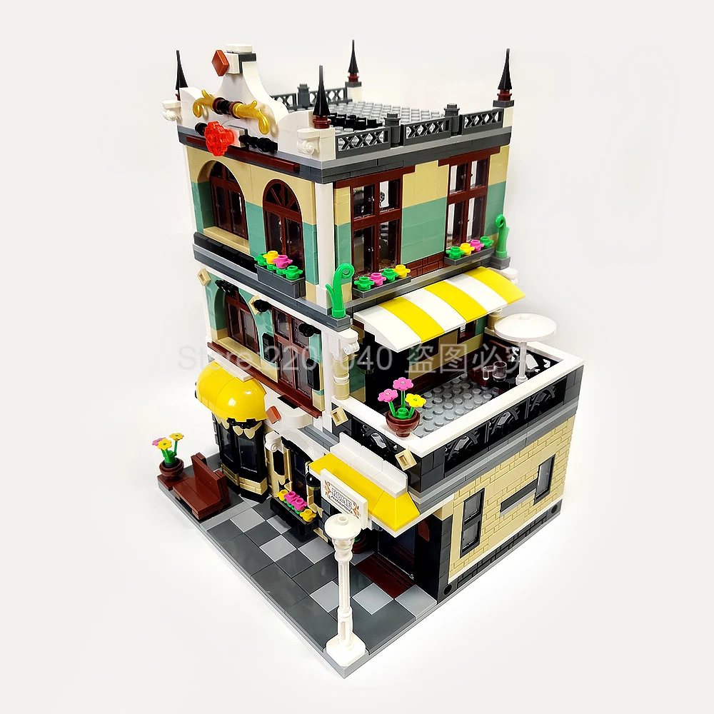 ZHEGAO QL0936 Creator MOC Street View Series римские Конструкторы 1186 шт. кирпичи игрушечные наборы