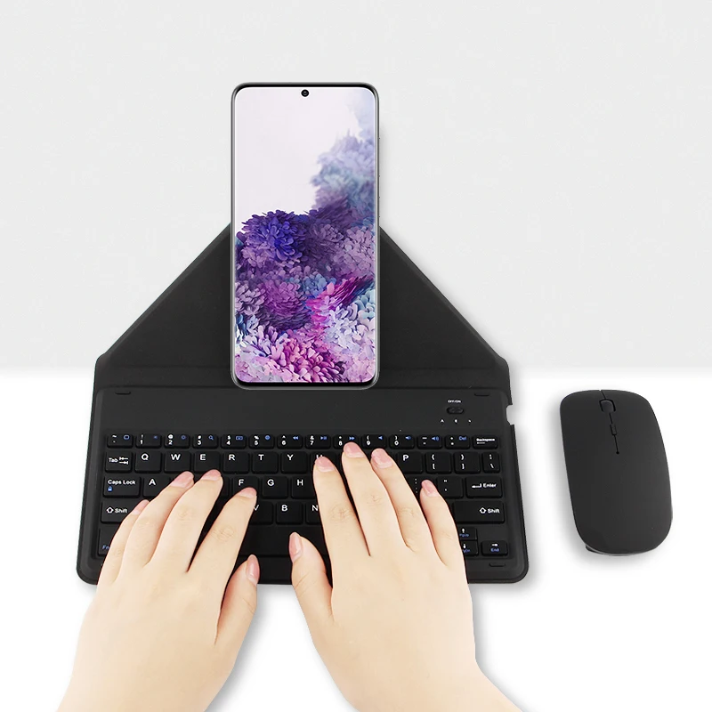 

Wireless Bluetooth Keyboard Case For Samsung Galaxy S20 Ultra S10 Lite Note 10 Plus A51 A71 A31 A01 A21 phone keypad with stand