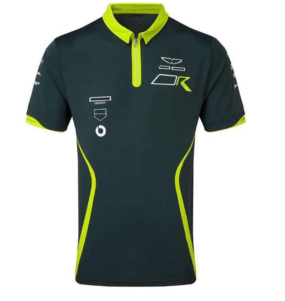 Formula One Team Short Sleeve Polo Shirt Lapel Sport Shirt Quick Dry Breathable Custom Racing Suit 2021f1 enlarge
