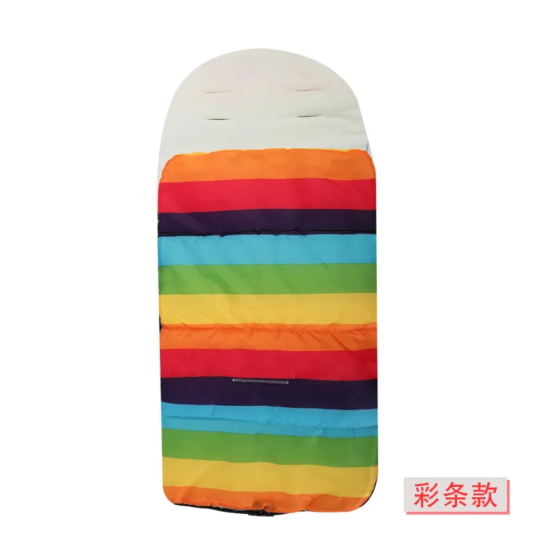 colorful Зимний толстый теплый для детской коляски конверт для новорожденного ножная Крышка для детская коляска инвалидная коляска аксессуары для детской коляски детский спальный мешок - Цвет: colorful
