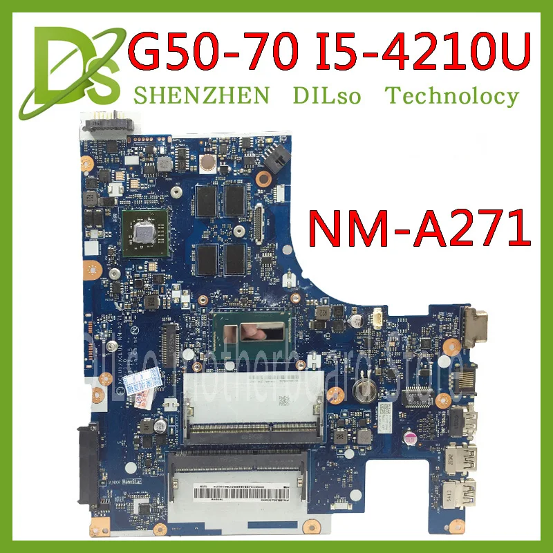 KEFU G50 70 для Lenovo Z50 70M материнская плата ACLU1/ACLU2 NM A271 Rev1.0 I5 4210U с R5 видеокартой тест|i5
