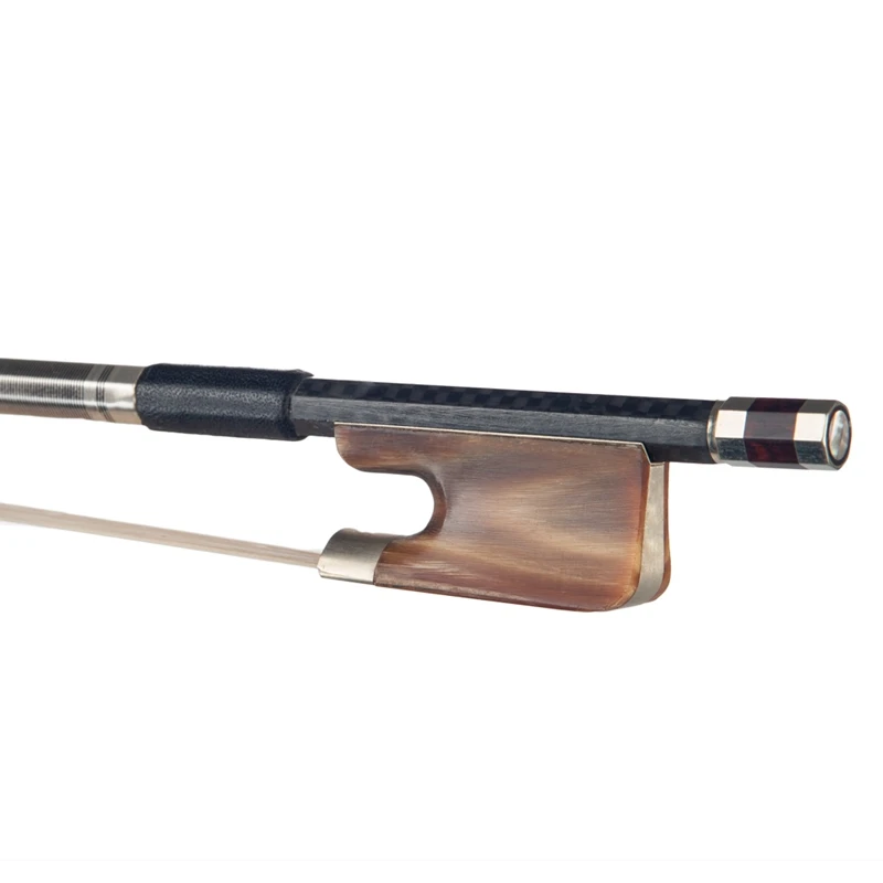 Высококачественные лошадиные волосы из углеродного волокна Viola Bow with Ox Frog для 15
