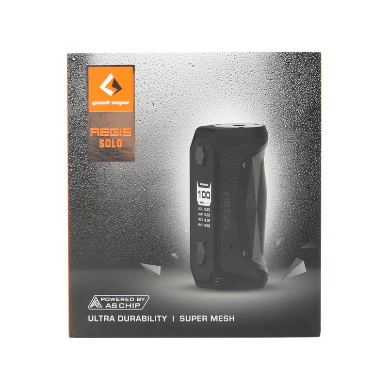 GeekVape Aegis Solo MOD 100 Вт Aegis Solo Box MOD fit Cerberus Subohm Tank Tengu RDA электронная сигарета MOD