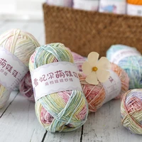 20 colors 40g128m 4 strand colored cotton rope diy knitting cotton thread woven materials sewing crafts home decor