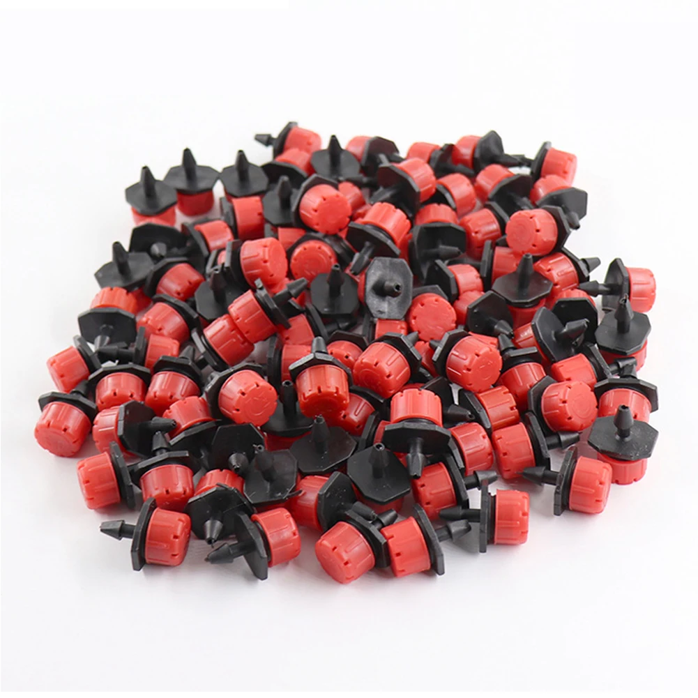 100/200PCS 4/7 мм сад насадка для полива Регулируемый капельный спринклер излучатель