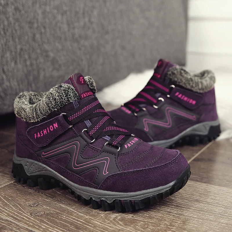 Удобные зимние теплые мужские кожаные ботинки на резиновой подошве Мужская