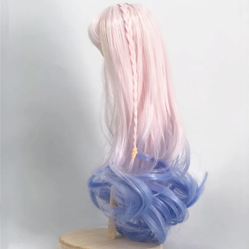 1/3 Bjd парик окружность головы 21-23 см для 60 Аксессуары куклы розовый + фиолетовый