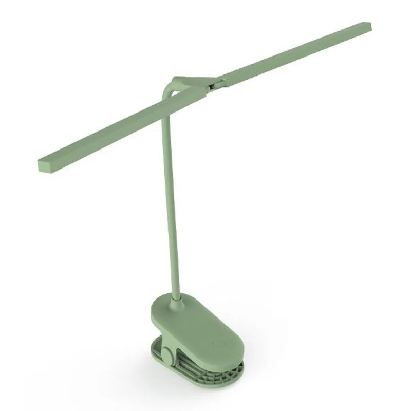 

LED Rechargeable Bedside Table Lamp USB Desktop Clip Student Children Reading Double Lamp Dormitory Table Lamp