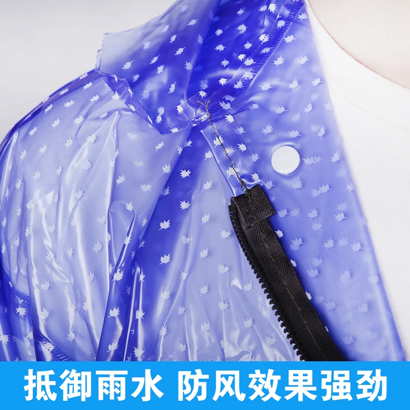 

Transparent Raincoat Plastic Jacket Men Motorcycle Impermeable Fashion Hiking Rainsuit Giacca Donna Wet Weather Gear AC50RC