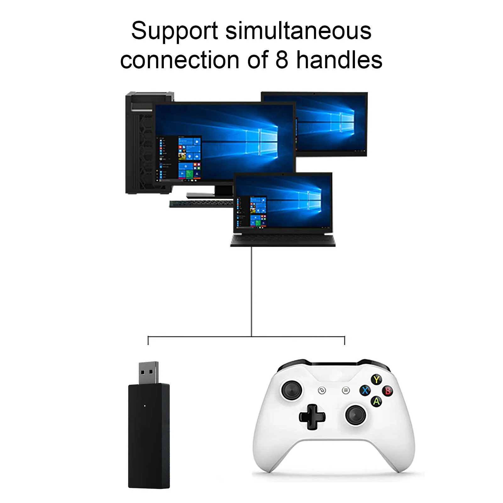 Беспроводной Bluetooth адаптер с USB приемник геймпада игрового контроллера для XBOX ONE Wi