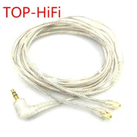 TOP-HiFi Free Shipping 1.6m DIY MMCX Cable for SE535 SE215 UE900 W40 SE425 Copper Upgraded Wire Earphone Cable