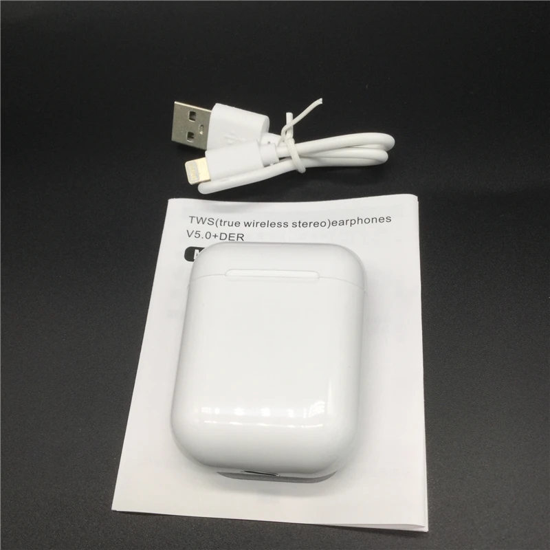 i12 no retail box i12 TWS беспроводные наушники Bluetooth 5,0 гарнитура сенсорное управление мини наушники для смартфона pk i11 i14 i60 i30 - Цвет: i12 no retail box