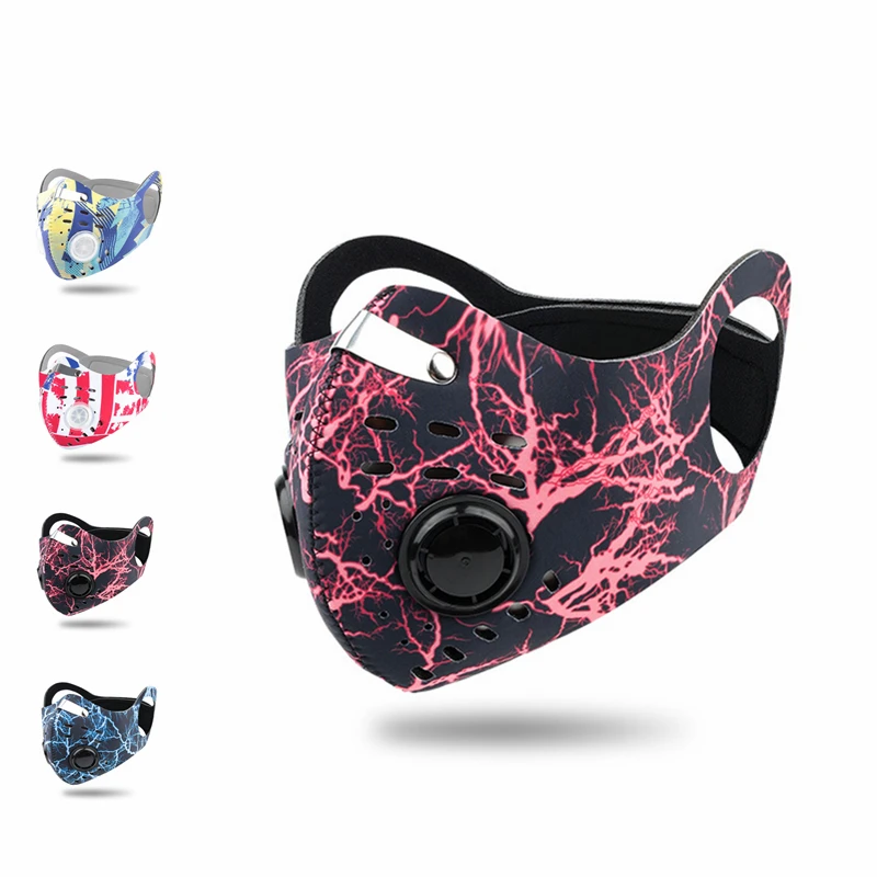 Новая велосипедная маска с активированным углем ветрозащитная на половину лица