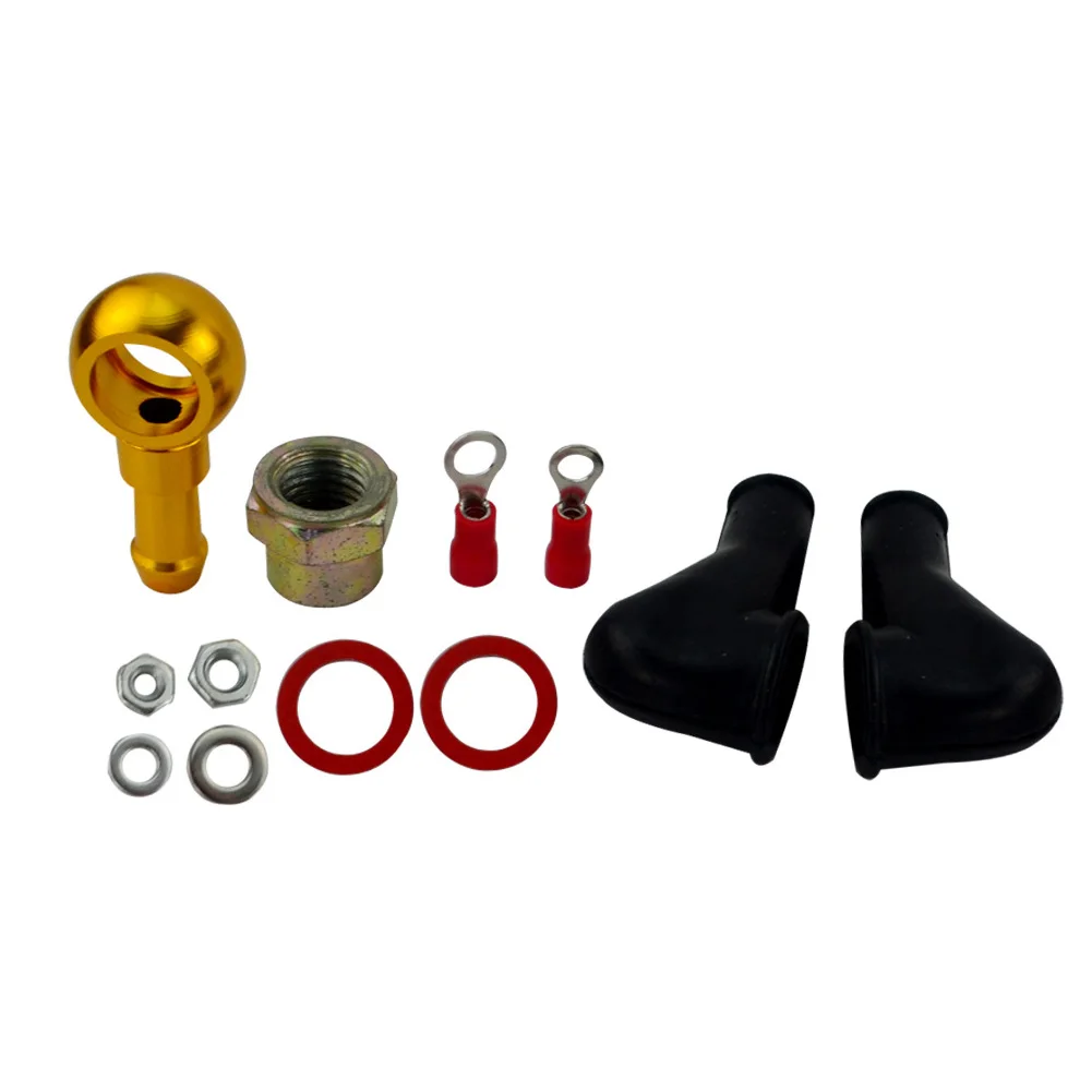 8mm Adaptor Union Fuel Pump Hose Fitting Kit Tail Rustproof 044 Outlet Replacement Durable Metal Spare For BANJO | Автомобили и