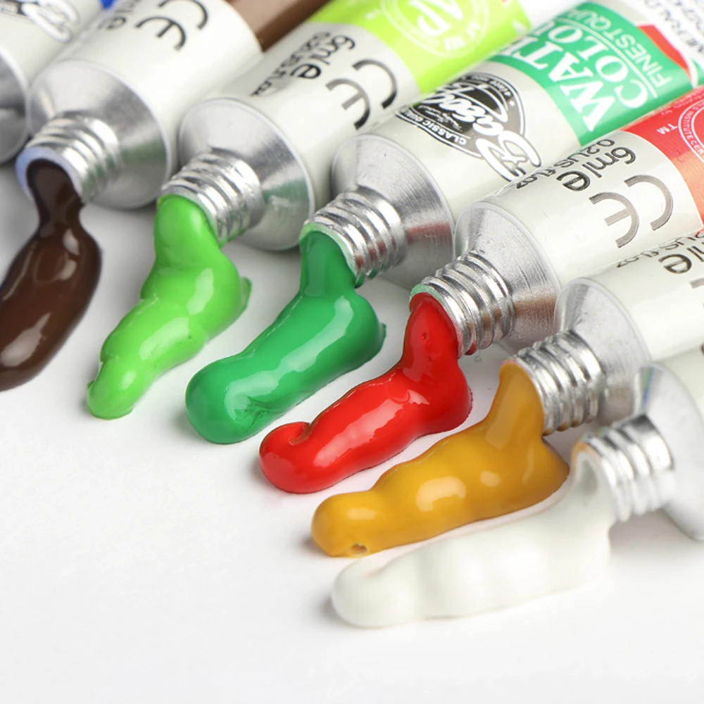 12 цветов 6 мл краски s поставки масляной поставка для рисования тюбик акриловый