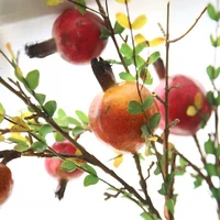67cm height artificial fruit tree branches artificial pomegranate fruit branch home wedding table decorative flower