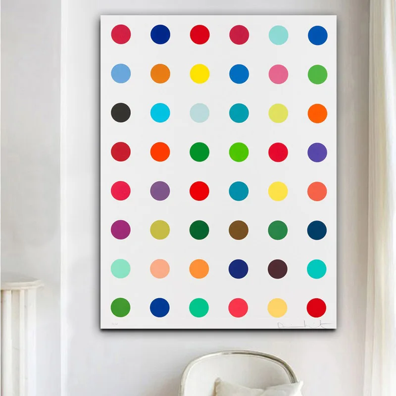 DAMIEN HIRST холст живопись точечные картины напечатанные на холсте Современное Абстрактное Искусство Бабочка Холст настенное искусство декоративное рисование