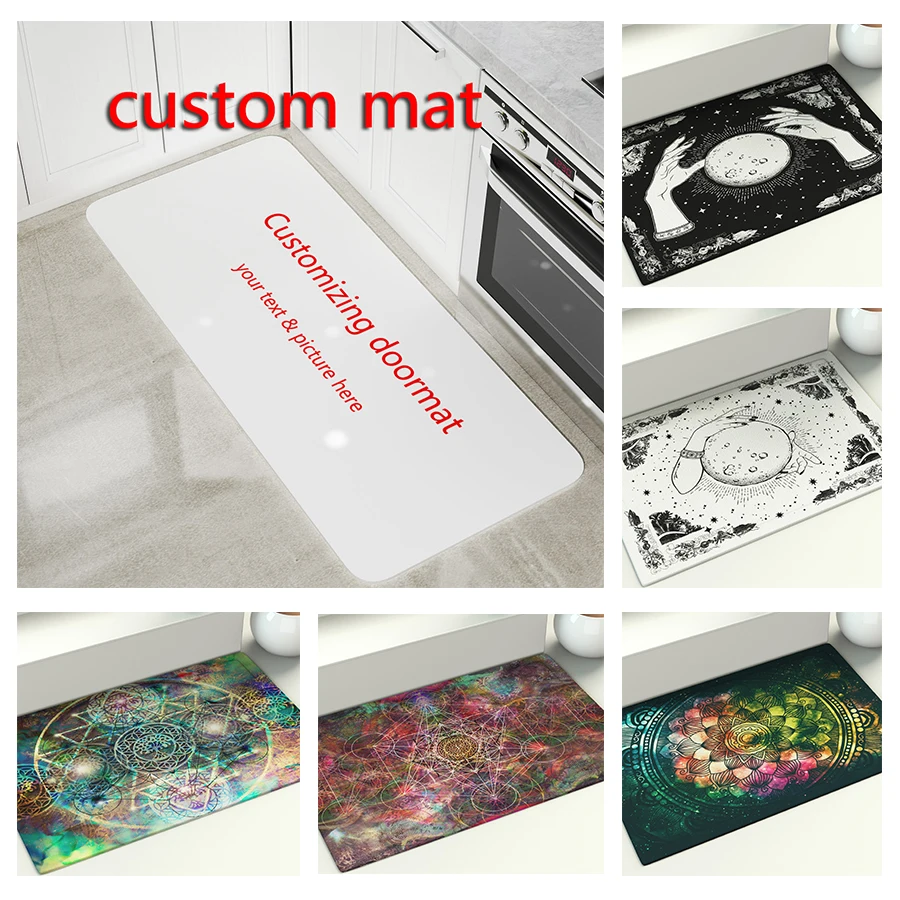 Custom Doormat Entrance Welcome Mats Customize Your Design Hallway Doorway Bathroom Kitchen Rugs Floor Mats Carpet