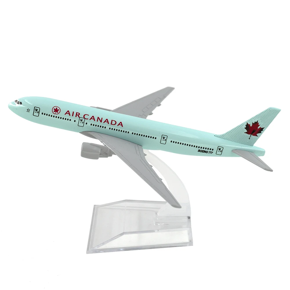 Самолёт в масштабе 1/400 самолёт Боинг 777 Air Canada 16 см модель самолета из сплава B777