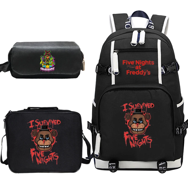 Рюкзак Mochila Five Nights At Freddy's Freddy 3 шт./компл. сумка карандаш чехол для обеда