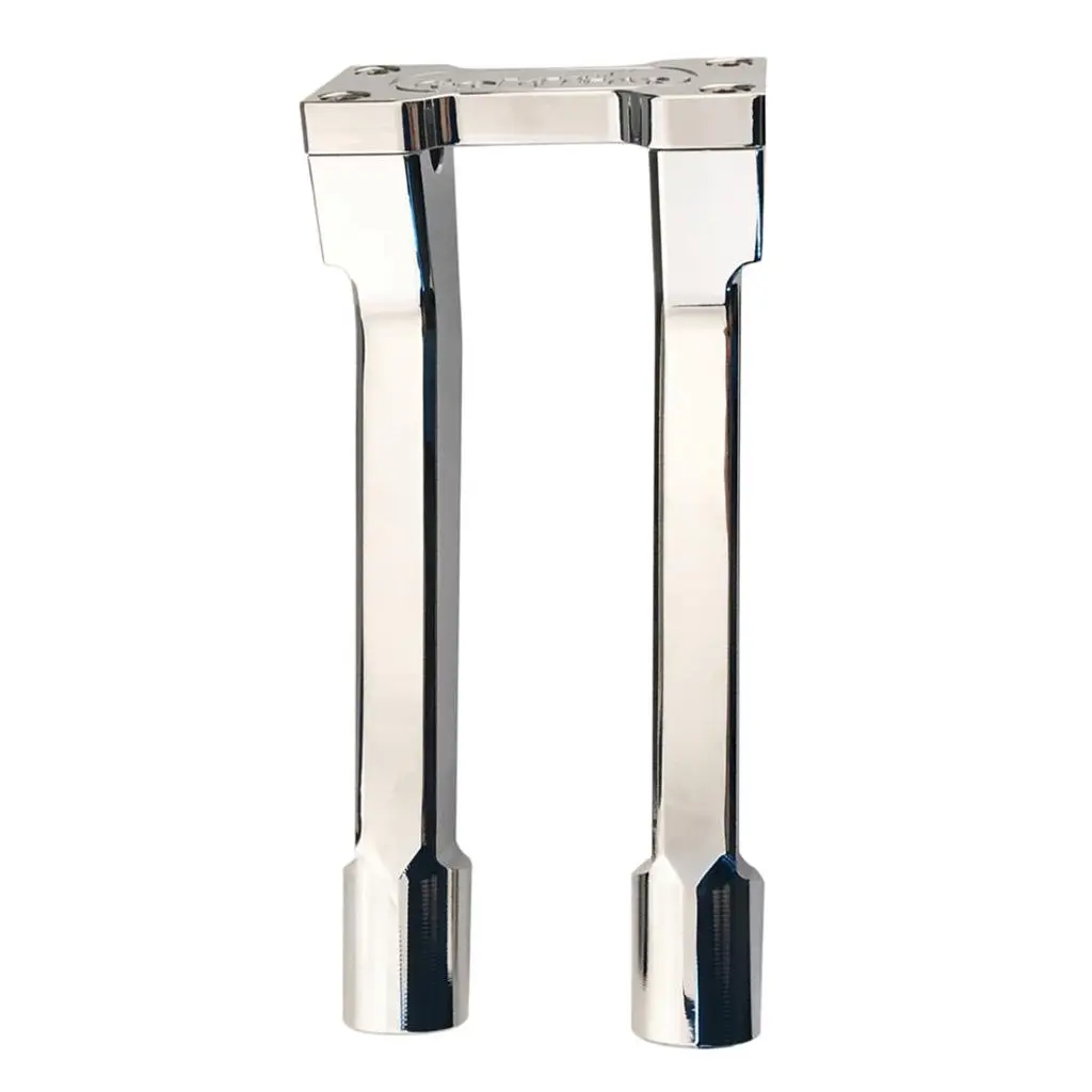 

Motorbike 10" Inch HandleBar Riser For 1" Handle Bar Clamp Adapter Chrome