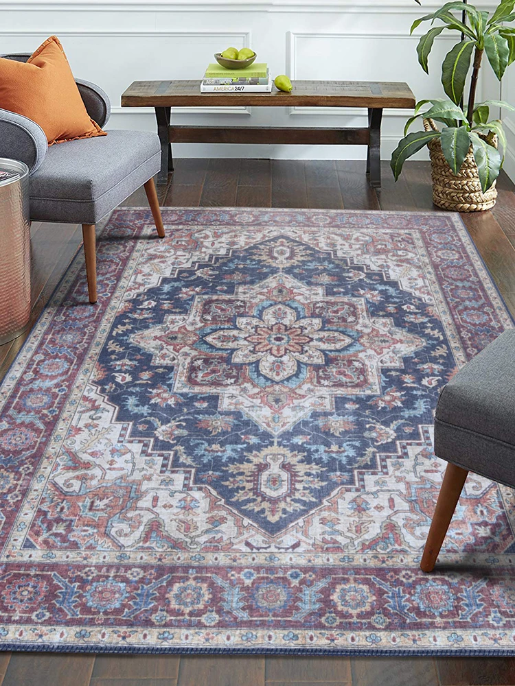 

Vintage American Carpet For Living Room Cloakroom Home Persian Rug Bedroom Customize Floor Rug Carpets Europe Mat Retro